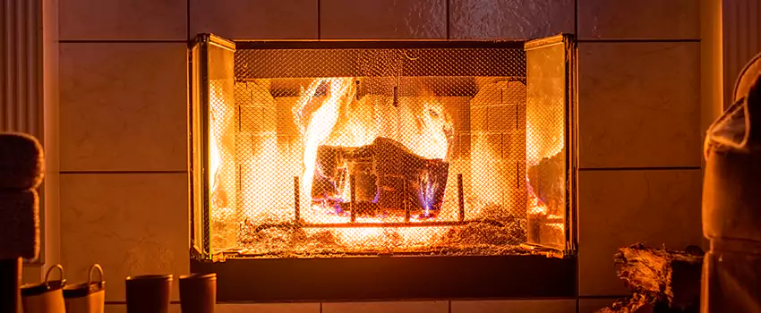 Mendota Hearth Landscape Fireplace Installation in Berea, South Carolina